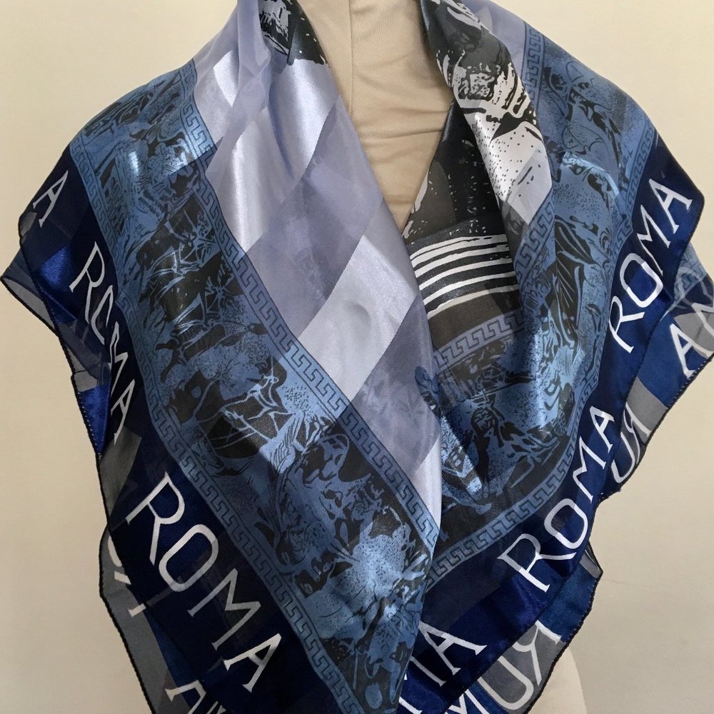 Vintage Roma Souvenir Scarf